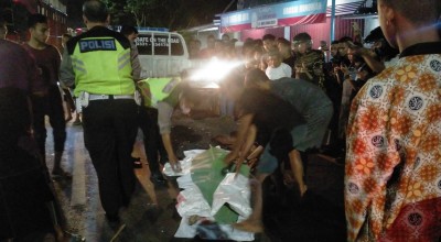 Pria Misterius Tabrakkan Diri ke Truk di Sumbersari Jember