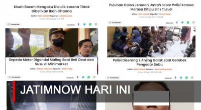 Jatimnow Hari Ini: Kisah Bocah Mengaku Diculik, Ternyata..