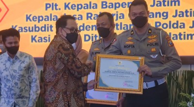 Aplikasi MTC Polda Jatim Raih Penghargaan Gubernur Khofifah