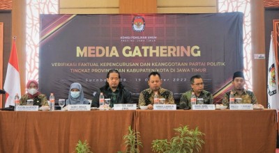 Ini Tahapan Verifikasi Faktual Kepengurusan dan Keanggotaan Parpol di Jatim