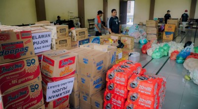 1500 Paket Sembako Dikirim Satgas Bencana BUMN Jatim ke Korban Banjir di Malang