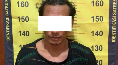 Pengedar Sabu Kabur Lari Masuk Hutan, Tertangkap Setelah 1 Km Pengejaran