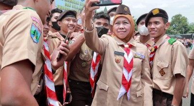 Khofifah Apresiasi Pengabdian Pramuka Bagi Bangsa dan Negara
