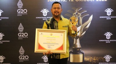 Kabupaten Gresik Raih Anugerah Layanan Investasi Terbaik Se-Indonesia