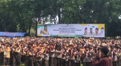 Ribuan Pelajar Ramaikan Jelajah Santri VII di Bojonegoro