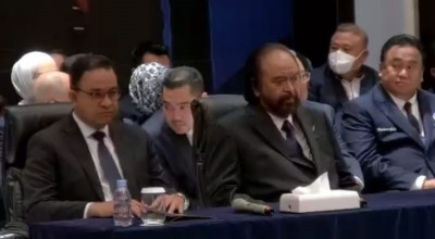 Deklarasi Bacapres NasDem, Surya Paloh Heningkan Cipta untuk Korban Kanjuruhan