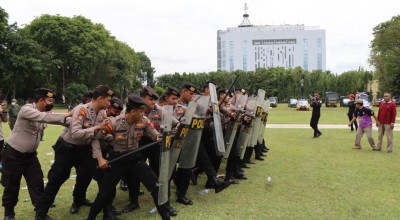 Polres Bojonegoro Amankan Perusuh di Alun-alun