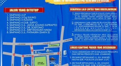 8 Jalan Ditutup Saat Tasyakuran HUT ke-112 Pemkab Jombang