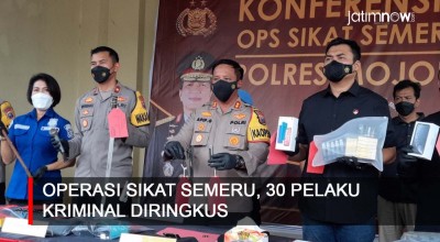Video: Operasi Sikat Semeru, 30 Pelaku Kriminal Diringkus