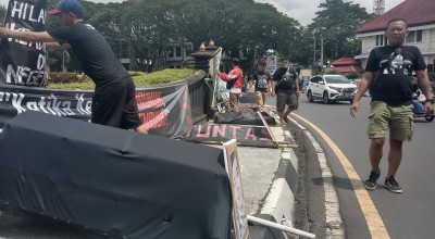 135 Keranda Penuhi Alun-alun Tugu Kota Malang