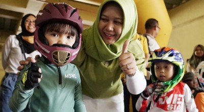 Melihat Keseruan Anak-anak Mengikuti Lomba Pushbike Piala Wali Kota Mojokerto