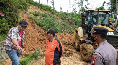 Bupati Sugiri Sancoko Gercep Tangani Longsor di Ngrayun Ponorogo