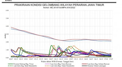 Besok, Waspadai Potensi Gelombang Tinggi di Perairan Laut Selatan Jatim