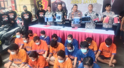 Polda Jatim Bongkar Sindikat Curanmor: Ringkus 16 Pelaku, Sita 30 Motor