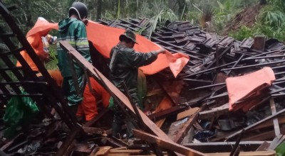 Persiapan Yasinan, Rumah di Tulungagung Ambruk Tertimpa Longsor