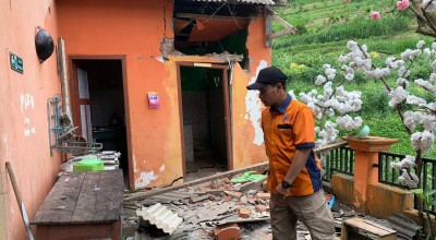 Bangunan Sekolah di Kota Batu Rusak Akibat Tanah Gerak