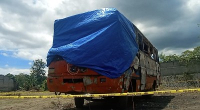 Bocah SD di Kota Blitar Bakar Bus Berlogo PDI Perjuangan