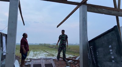 Ratusan Rumah di Sidoarjo Rusak Akibat Angin Kencang