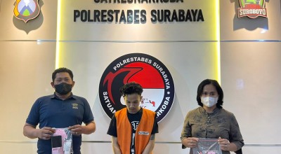Kuli Bangunan Ditangkap Polrestabes Surabaya Usai Ambil Ranjau