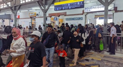 1500 Lebih Orang Lakukan Perjalanan Kereta Api dari Stasiun Bojonegoro