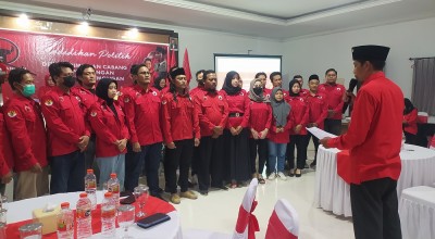 PDI Perjuangan Lamongan Lantik 7 Sayap Partai, Siap Wujudkan Hattrick