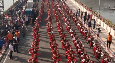 Jembatan Suroboyo Full, Penari Remo Siap Pecahkan Rekor Muri