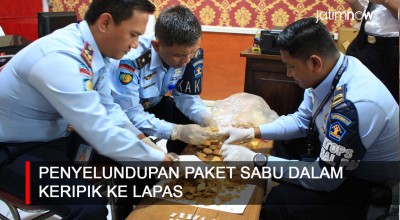 Video: Penyelundupan Paket Sabu dalam Keripik ke Lapas Banyuwangi Digagalkan