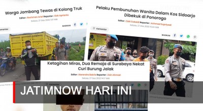 Jatimnow Hari Ini: Pelaku Pembunuhan Wanita Dalam Kos Sidoarjo Dibekuk