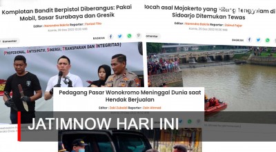 Jatimnow Hari Ini: Komplotan Bandit Berpistol Diberangus