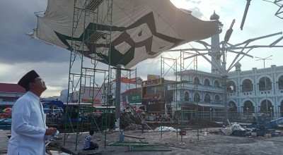 Melihat Progres Pembangunan 6 Payung Madinah di Kota Pasuruan