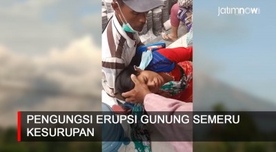 Video: Pengungsi Erupsi Gunung Semeru Kesurupan