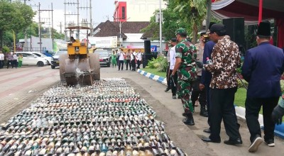 Polres Tulungagung Musnahkan Miras hingga Knalpot Brong Jelang Tahun Baru 2023