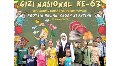 Hari Gizi Nasional 2023, Khofifah: Konsumsi Protein Hewani Cegah Stunting