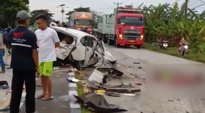 Laka Lantas Tewaskan Pria hingga Organ Dalam Tercecer di Lamongan, Cek Faktanya!