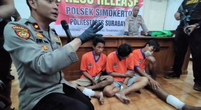 Komplotan Bandit di Surabaya Didor: Beraksi Pakai Jaket Ojol, Curi Motor 15 Kali