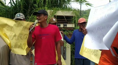 Petani di Kabuh Jombang Demo PT PAM, Tagih Uang Pelunasan Lahan