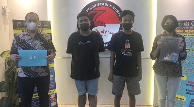Persekongkolan Dua Pemuda di Surabaya Edarkan Sabu dengan Sistem Kredit
