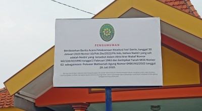 Mushola Putri di Area Makam KH Ali Mas'ud Sidoarjo Dieksekusi, Lho...