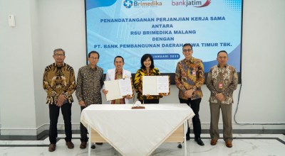 Momen bankjatim Gandeng RSU Brimedika Tingkatkan Layanan Kesehatan