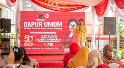 Ultah ke-76 Megawati, Kader PDIP Surabaya Gelar Dapur Umum di 32 Titik