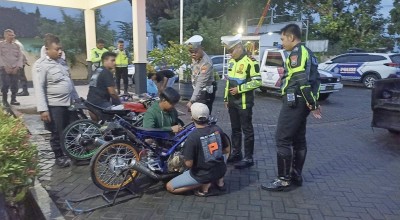 Gerebek Balap Liar, Polres Magetan Amankan Motor dan Jokinya