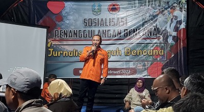 BPBD Jatim Gandeng Pokja Wartawan Grahadi Sosialisasi Jurnalis Tangguh Bencana