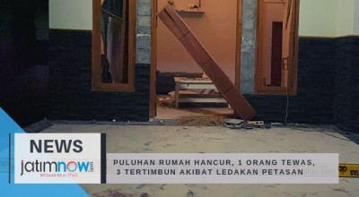 Puluhan Rumah Hancur, 1 Orang Tewas, 3 Tertimbun Akibat Ledakan Petasan