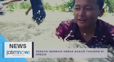 Sensasi Bermain Ombak Banjir Tahunan