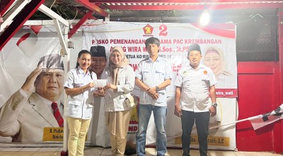 Gerindra Surabaya Bangun Posko Pemenangan Prabowo di Krembangan