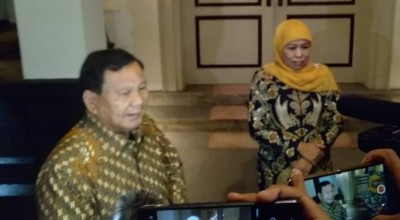 Ditanya Gandeng Khofifah di Pilpres 2024, Prabowo Tertawa Terpingkal-pingkal