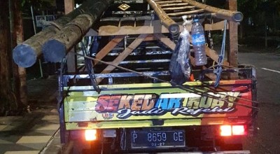 3 Pemuda Lumajang Curi Tiang Kabel Internet di Surabaya, Hasilnya untuk Karaoke