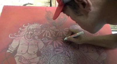 Lukisan Cukil Pemuda di Jombang Hasilkan Keindahan dan Cuan