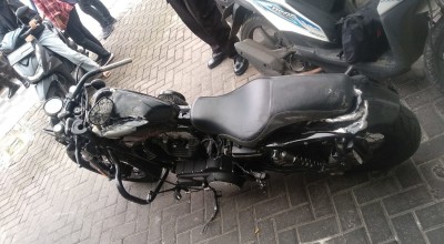 Moge Terlibat Kecelakaan dengan Honda Blade di Surabaya Diamankan Polisi
