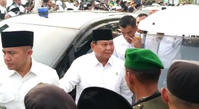 Prabowo Hadiri Resepsi 1 Abad NU, Nahdliyin: Presiden Selanjutnya!